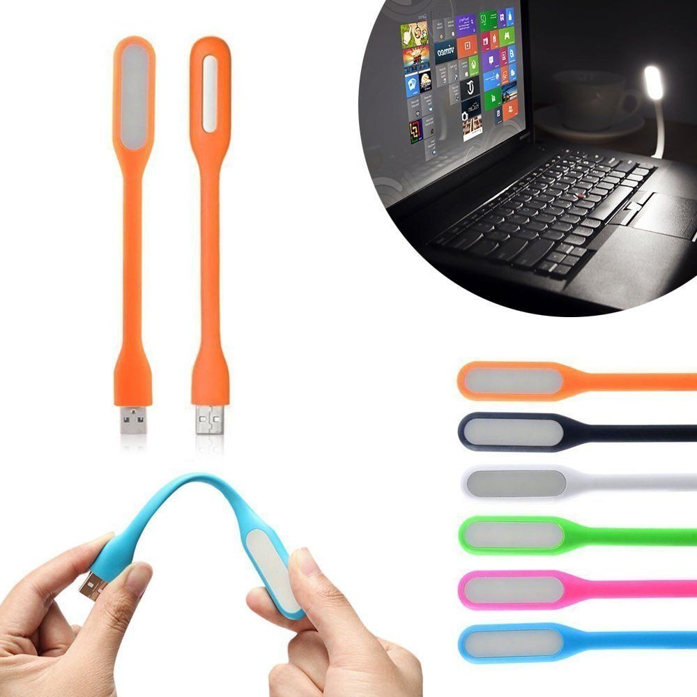 USB LED Light Pack of 4 Flexible Reading and Laptop Lamp Random Colour